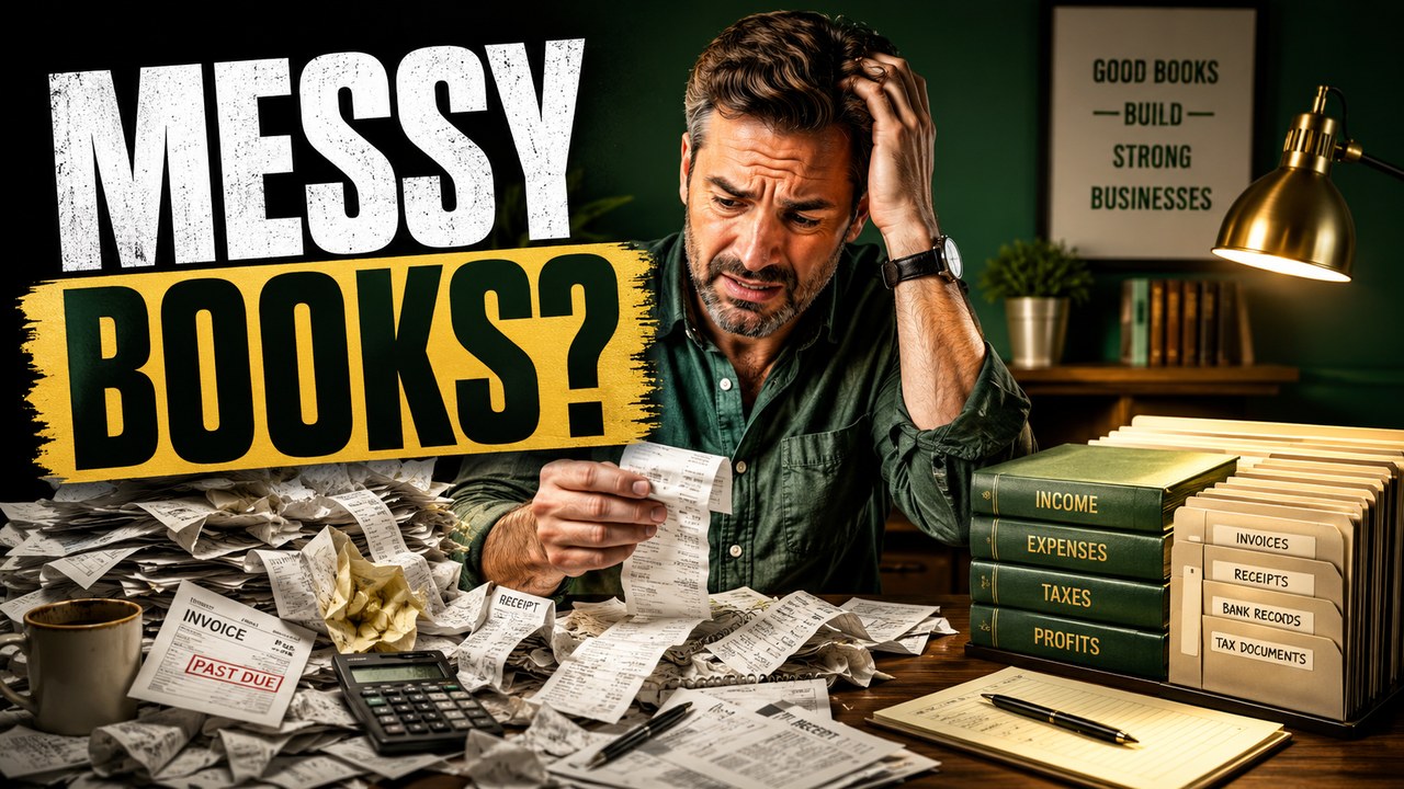 Synthetic thumbnail example for finance cleanup video