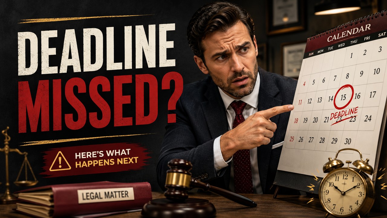 Synthetic thumbnail example for legal deadline video