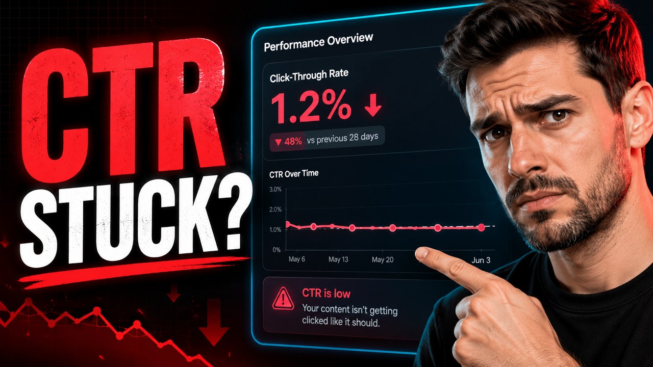 Synthetic thumbnail example for creator CTR video